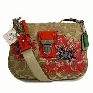 COACH 47075 Poppy Signature  Floral Swing Pack